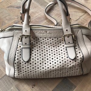 Kate Spade Blush Satchel Leather Handbag with Crossbody Strap